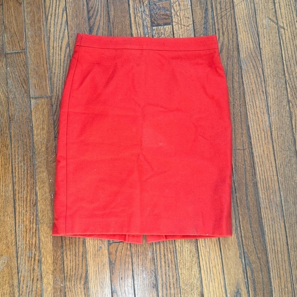 J. Crew Vibrant Red Pencil Skirt - Picture 6 of 6